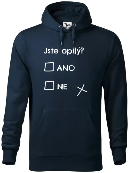 Pánská mikina Jste opilý? Ano x ne