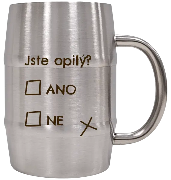 Nerezový chladicí půllitr Jste opilý? Ano x ne