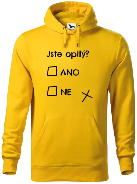 Pánská mikina Jste opilý? Ano x ne