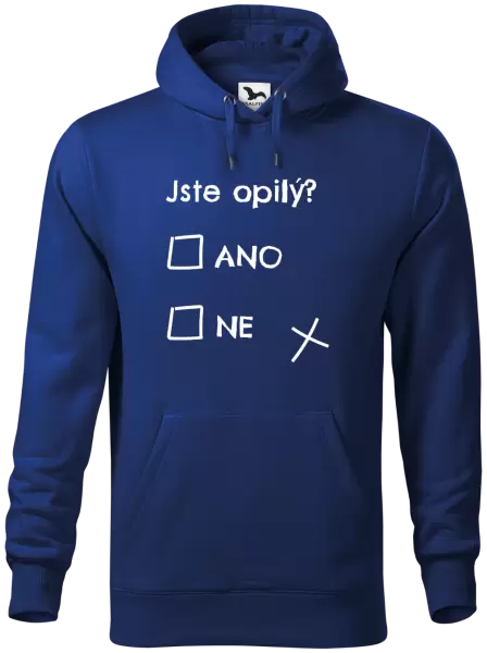 Pánská mikina Jste opilý? Ano x ne