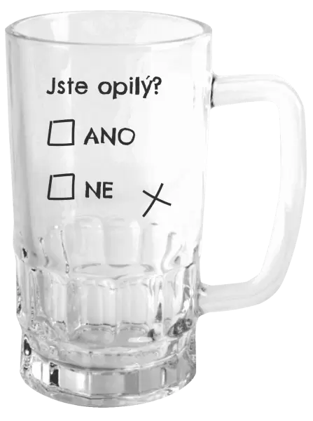 Půllitr Jste opilý? Ano x ne