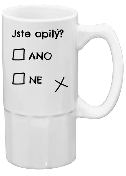 Půllitr Jste opilý? Ano x ne
