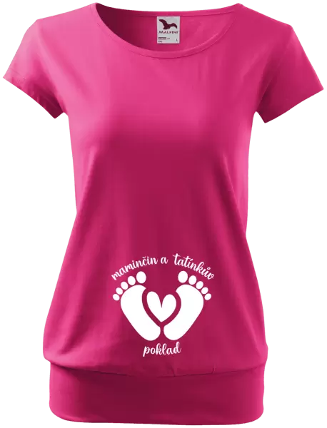 Těhotenské tričko Maminčin a tatínkův poklad