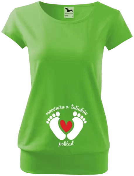 Těhotenské tričko Maminčin a tatínkův poklad