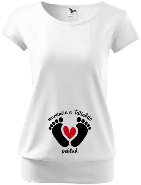 Těhotenské tričko Maminčin a tatínkův poklad