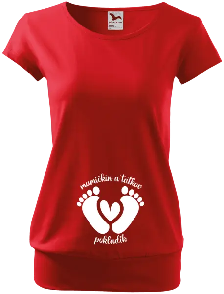 Tehotenské tričko Mamičkin a tatkov pokladík