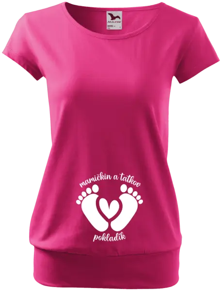 Tehotenské tričko Mamičkin a tatkov pokladík