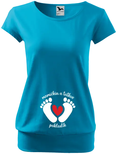 Tehotenské tričko Mamičkin a tatkov pokladík