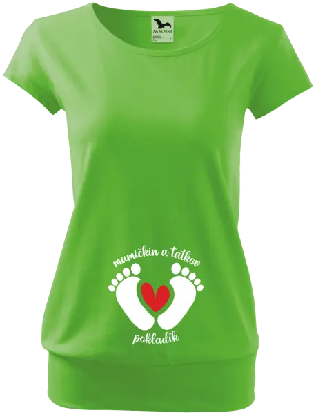 Tehotenské tričko Mamičkin a tatkov pokladík