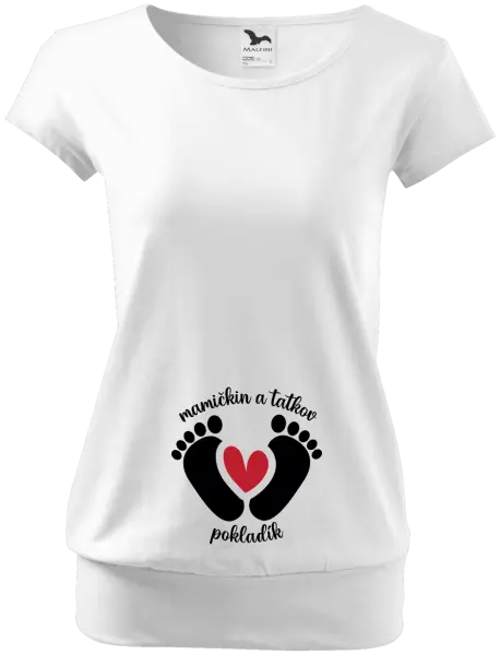 Tehotenské tričko Mamičkin a tatkov pokladík