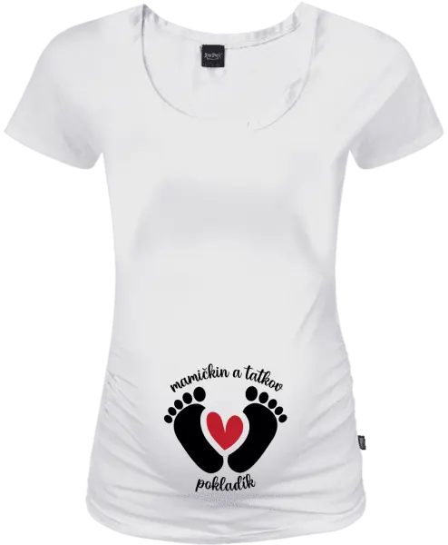 Tehotenské tričko Mamičkin a tatkov pokladík