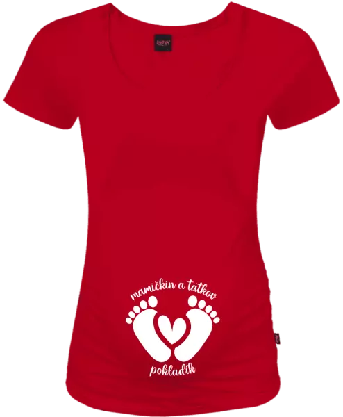 Tehotenské tričko Mamičkin a tatkov pokladík