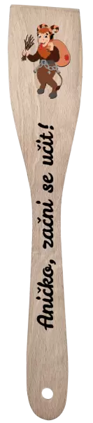 Vařečka Začni se učit s vlastním jménem a čertem