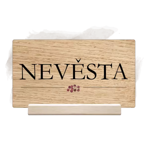Dřevěná jmenovka MARIANA