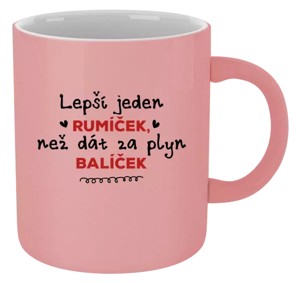 Metalický hrnek Lepší jeden rumíček, než dát za plyn balíček