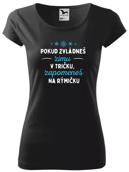 Dámské tričko Zima v tričku