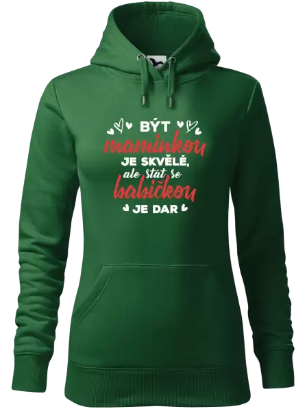 Dámská mikina Stát se babičkou je dar