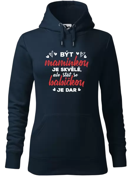 Dámská mikina Stát se babičkou je dar