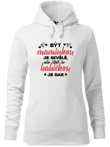 Dámská mikina Stát se babičkou je dar