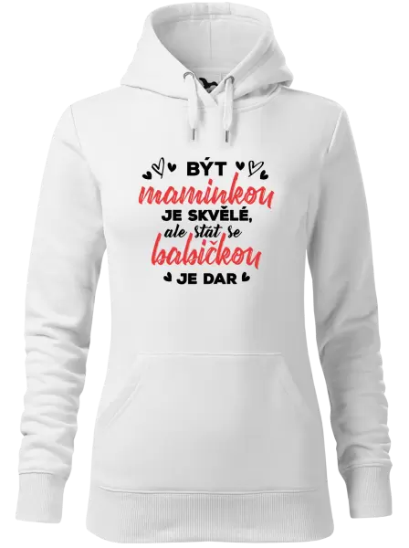 Dámská mikina Stát se babičkou je dar