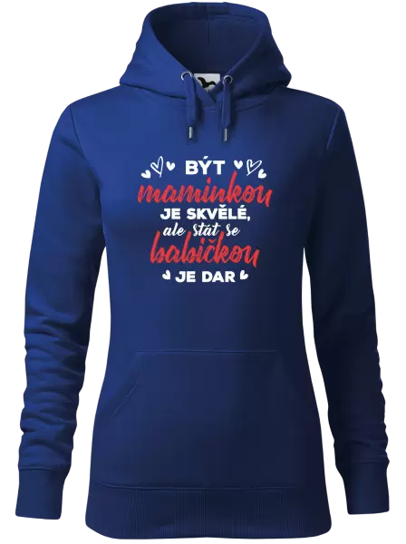 Dámská mikina Stát se babičkou je dar