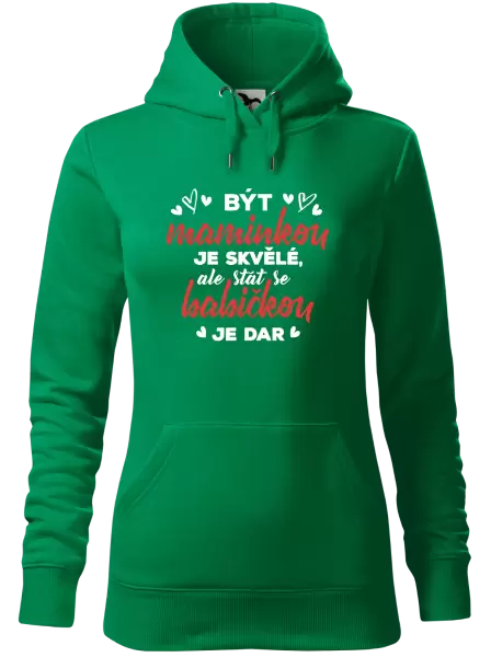 Dámská mikina Stát se babičkou je dar