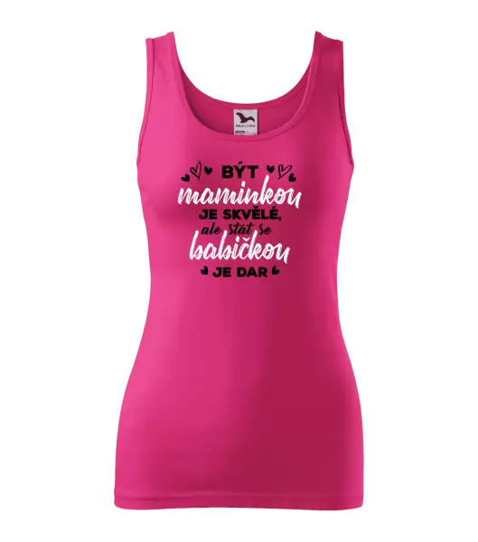 Dámské tílko Stát se babičkou je dar