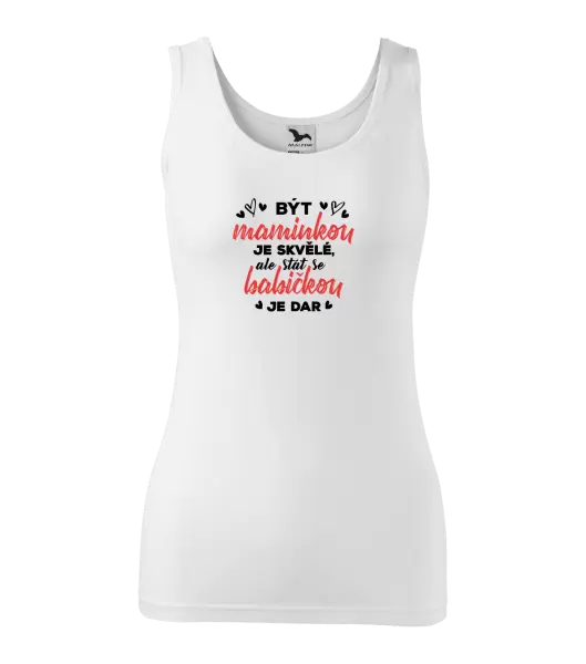 Dámské tílko Stát se babičkou je dar