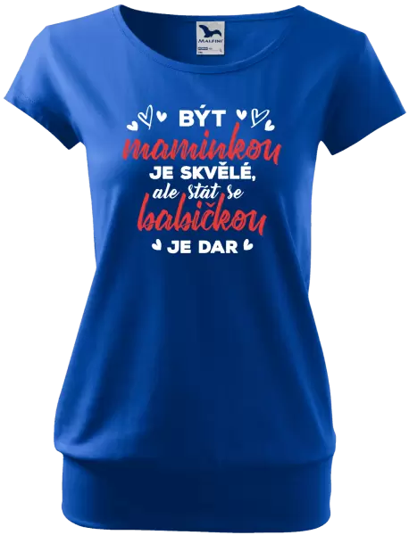Dámské tričko Stát se babičkou je dar