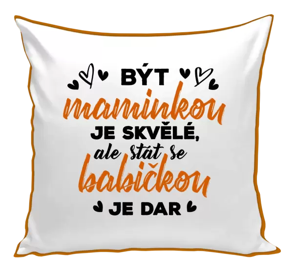 Polštář Stát se babičkou je dar