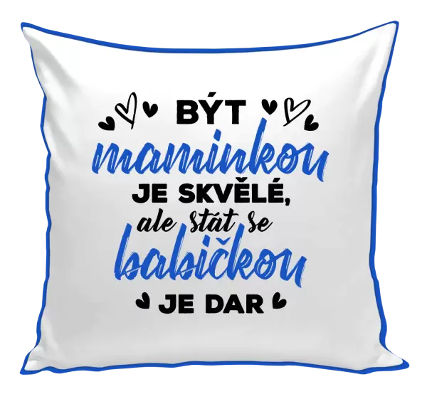 Polštář Stát se babičkou je dar