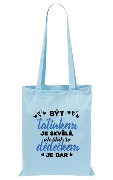 Látková taška Stát se dědečkem je dar