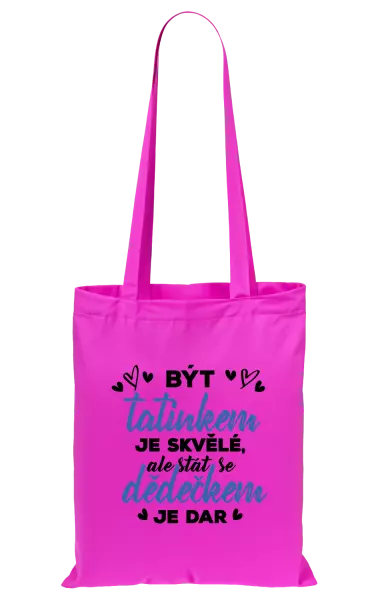 Látková taška Stát se dědečkem je dar