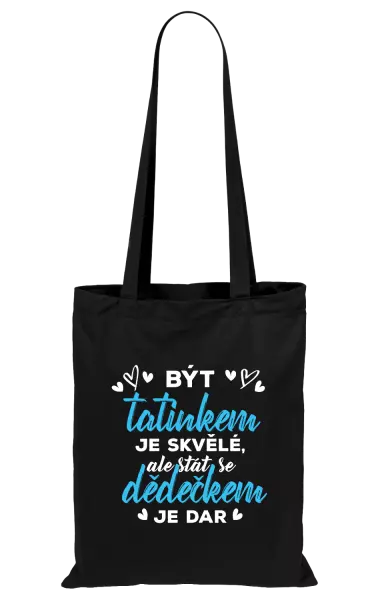 Látková taška Stát se dědečkem je dar