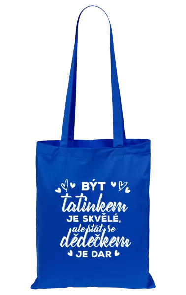 Látková taška Stát se dědečkem je dar 