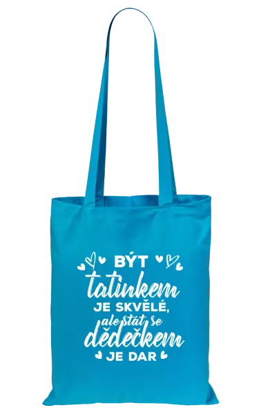 Látková taška Stát se dědečkem je dar