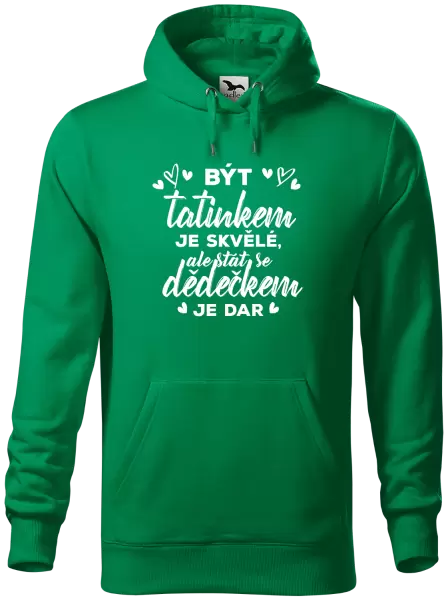 Pánská mikina Stát se dědečkem je dar