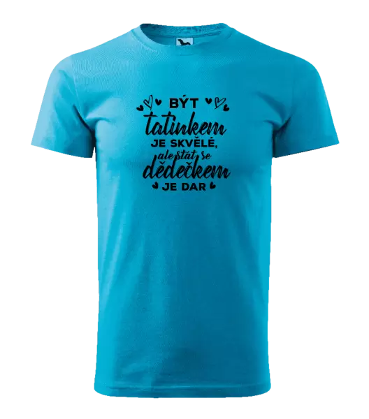 Pánské tričko Stát se dědečkem je dar