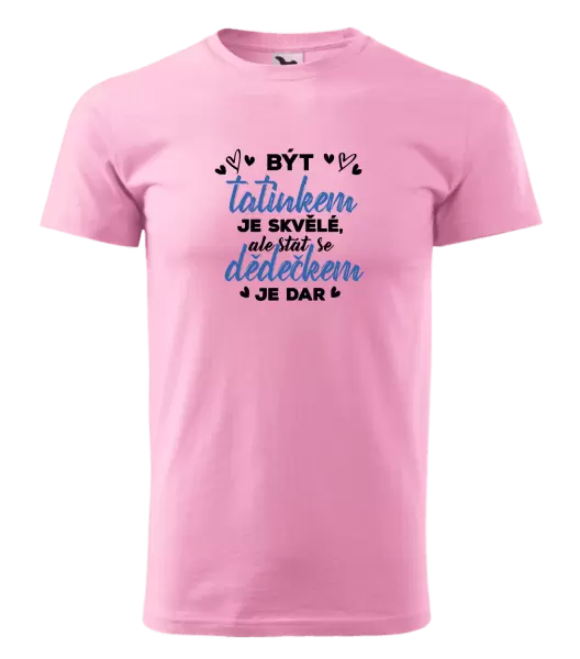 Pánské tričko Stát se dědečkem je dar