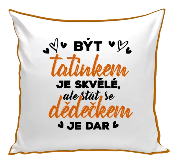 Polštář Stát se dědečkem je dar 