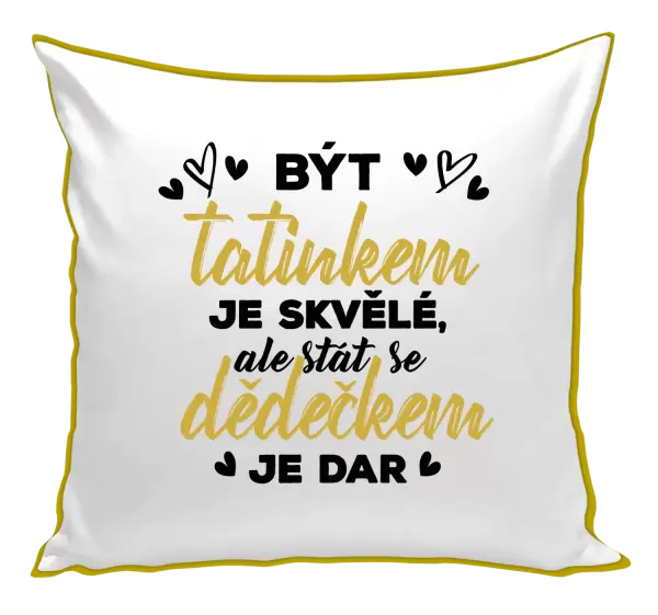 Polštář Stát se dědečkem je dar 