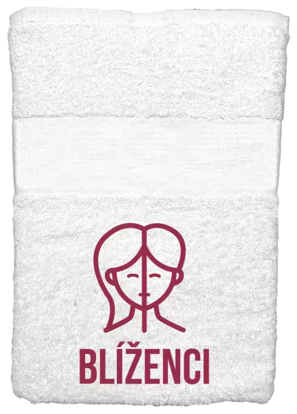 Osuška (100x150 cm) Znamení blíženci
