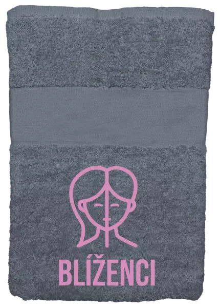 Osuška (100x150 cm) Znamení blíženci