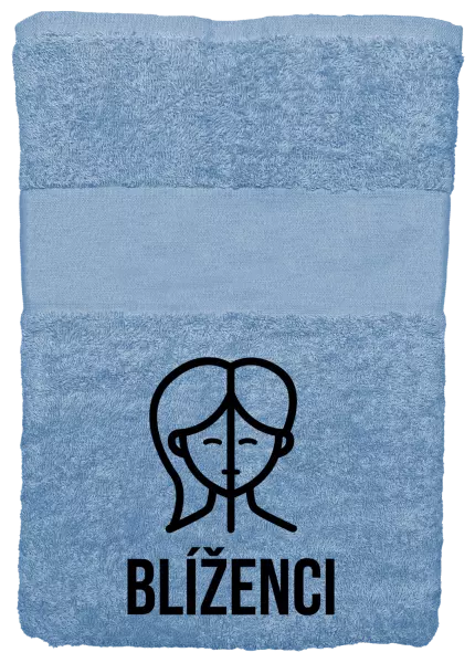 Osuška (100x150 cm) Znamení blíženci