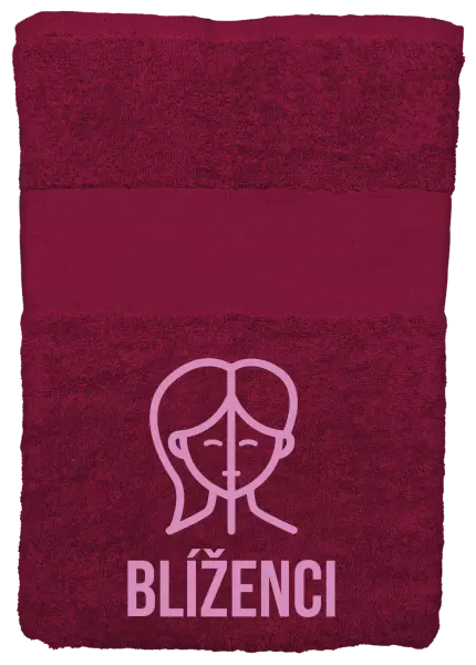 Osuška (100x150 cm) Znamení blíženci