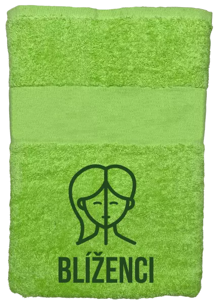 Osuška (100x150 cm) Znamení blíženci