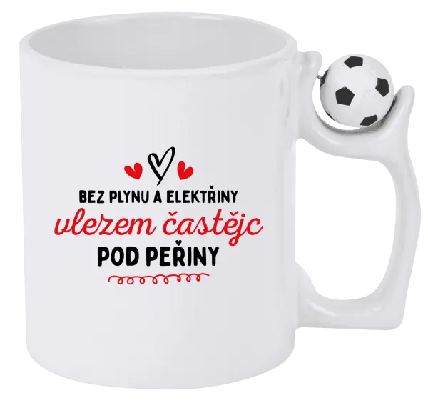 Hrnek Bez plynu a elektřiny, vlezem častějc pod peřiny