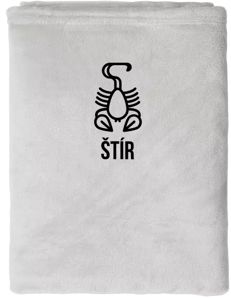 Mikroplyšová deka Znamení štír