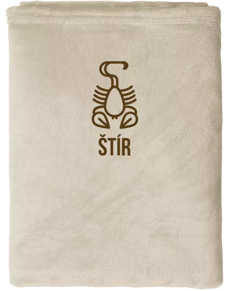 Mikroplyšová deka Znamení štír
