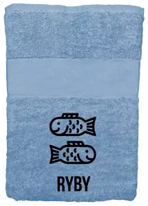 Osuška (100x150 cm) Znamení ryby